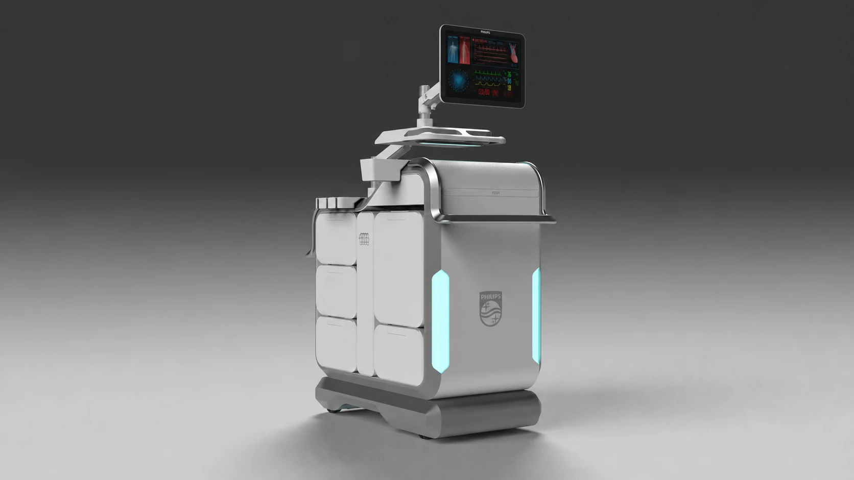 Philips Life Shield mobile emergency-care concept.